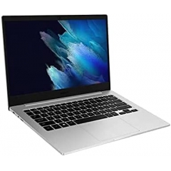 Samsung 三星 Galaxy Book Go 笔记本电脑 PC 电源性能 18 小时电池紧凑轻便防震设计 WFH Ready WiFi 5,银色,128GB