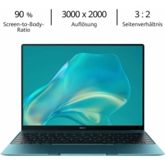 HUAWEI 華爲 MateBook X – 13 英寸 3K Infinite 全視圖觸摸屏超極本,* 10 代英特爾 i5,16 GB 内存,512 GB SSD,華爲Share,鋁制統一,指紋傳感器,Windows 10 家庭版