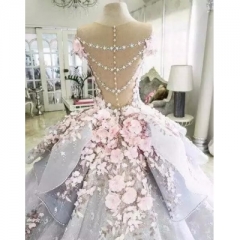 沙特阿拉伯新禮服華麗長袍 De Soiree 花卉 2022...