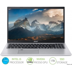 Acer 宏碁 Aspire 5 A515-56G 15.6 英寸笔记本电脑 - (英特尔酷睿i5-1135G7,8GB 内存,1TB SSD,NVIDIA MX350,全高清显示屏,Windows 10,银色)