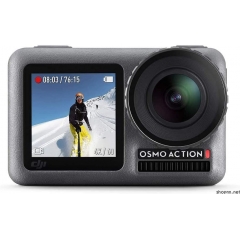 DJI Osmo Action Cam 数码动作相机 带 2 个屏幕 11 米 防水 4K HDR - 视频 12MP 145° 广角镜头相机 黑色