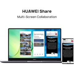 HUAWEI 华为 MateBook D 15 2021,英特尔酷睿 i5-1135G7,8GB 内存,512GB 固态硬盘,15.6 英寸笔记本电脑,FHD 全高清显示屏,超薄金属外壳,Windows 11 家庭版,指纹传感器,QWERT