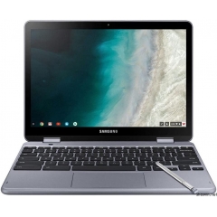 Samsung 三星 - Plus 2-in-1 12.2 英寸触摸屏Chromebook - 英特尔赛扬 - 4GB 内存 - 32GB eMMC 闪存 - Stealth Silver