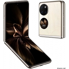 HUAWEI 华为 P50 Pocket Premium 折叠屏智能手机，3D 微雕设计，超光谱影像单元，6.6 英寸 OLED 显示屏，*检测，12 GB RAM + 512 GB ROM，鎏光金 (Gold)