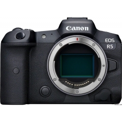 Canon EOS R5 全画幅无反相机-8K 视频,4500 万像素全画幅 CMOS 传感器,DIGIC X 图像处理器,高达 12 fps 机械快门(仅机身)