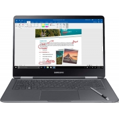 Samsung 三星 Notebook 9 Pro NP940X5N-X01US 15英寸FHD 2合1触摸屏笔记本电脑,第八代英特尔四核i7-8550U,最高4GHz,16GB DDR4,256GB SSD,背光键盘,Windows 10